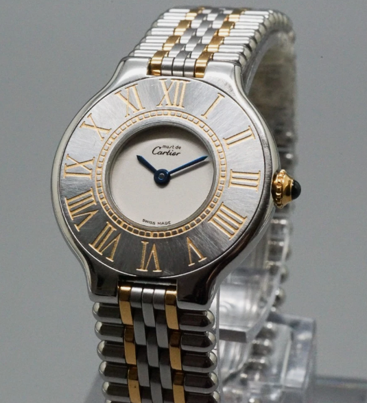 CARTIER Must De 21 Two Tone 28mm Quartz Women Watch