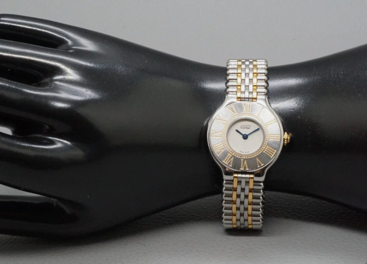 CARTIER Must De 21 Two Tone 28mm Quartz Women Watch